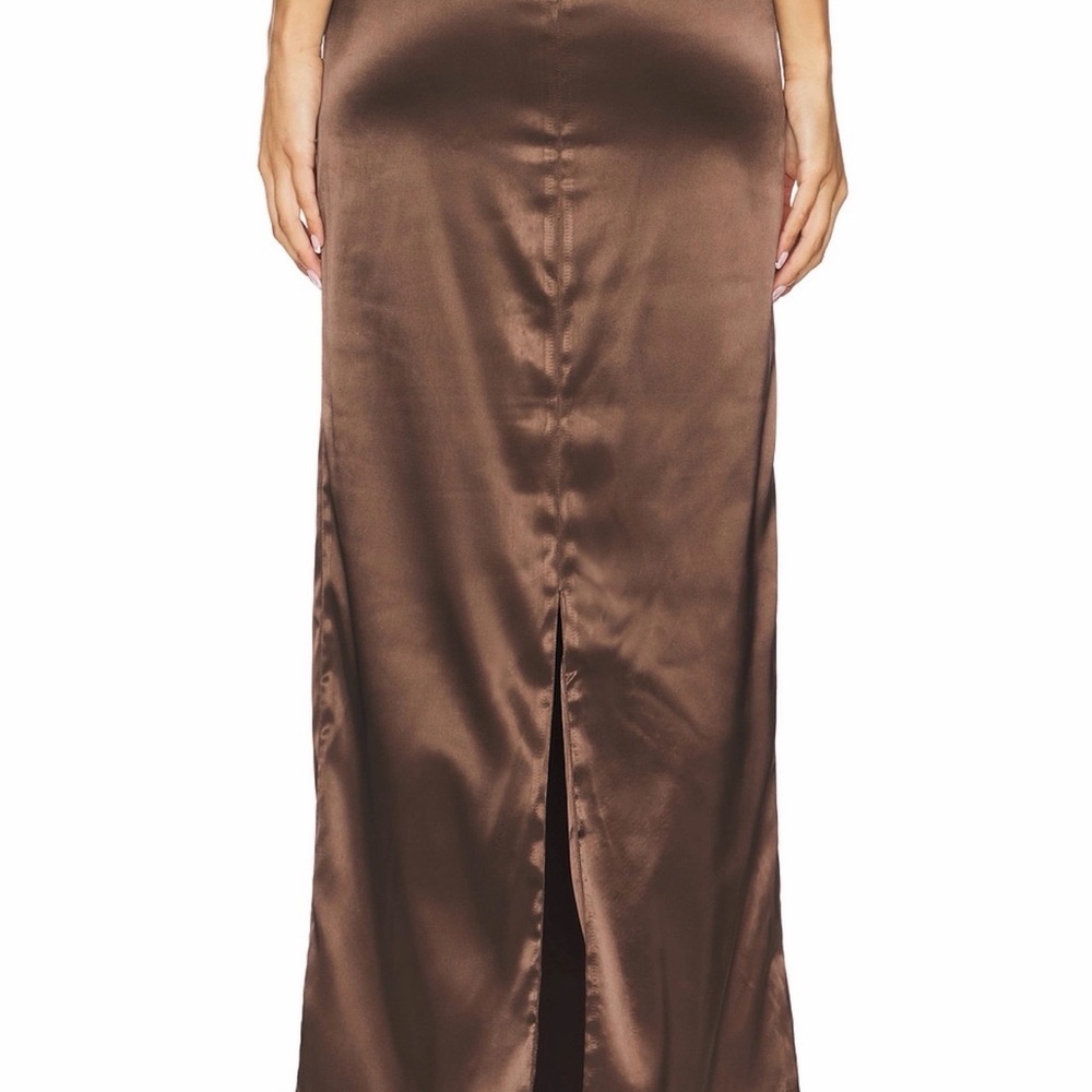 Revolve Elenor Maxi Skirt XS Brown - Picture 2 of 9